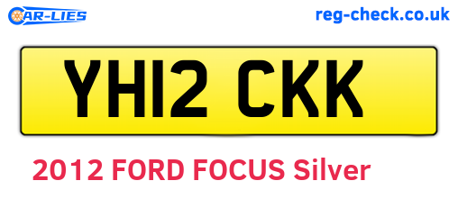 YH12CKK are the vehicle registration plates.