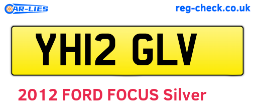 YH12GLV are the vehicle registration plates.