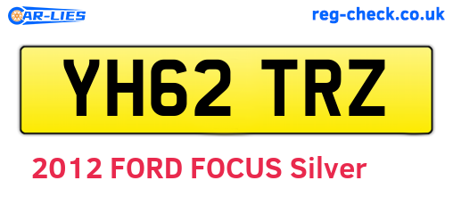 YH62TRZ are the vehicle registration plates.