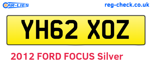 YH62XOZ are the vehicle registration plates.