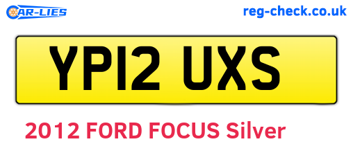 YP12UXS are the vehicle registration plates.