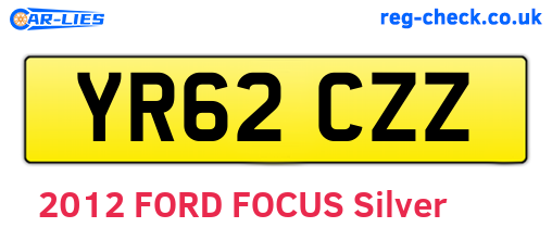 YR62CZZ are the vehicle registration plates.