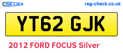 YT62GJK are the vehicle registration plates.