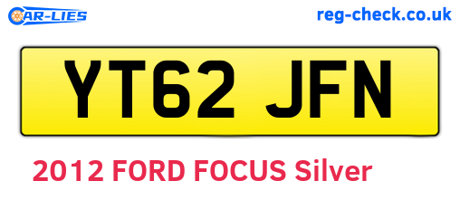 YT62JFN are the vehicle registration plates.