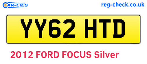 YY62HTD are the vehicle registration plates.