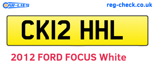 CK12HHL are the vehicle registration plates.