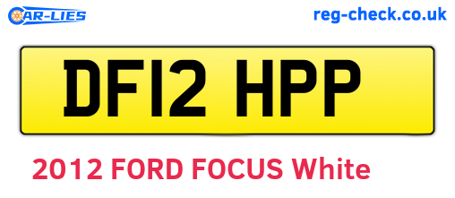 DF12HPP are the vehicle registration plates.