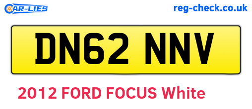 DN62NNV are the vehicle registration plates.