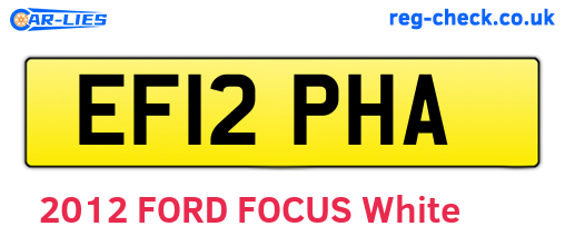 EF12PHA are the vehicle registration plates.