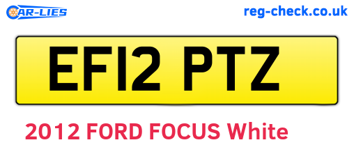 EF12PTZ are the vehicle registration plates.