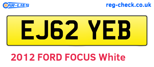 EJ62YEB are the vehicle registration plates.