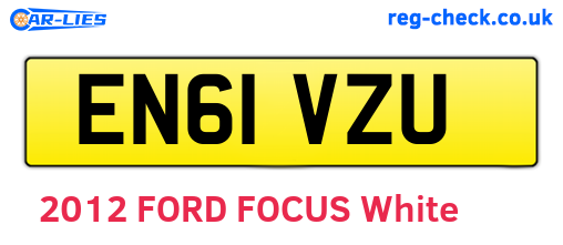 EN61VZU are the vehicle registration plates.