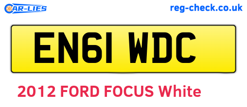 EN61WDC are the vehicle registration plates.