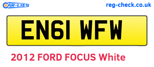 EN61WFW are the vehicle registration plates.
