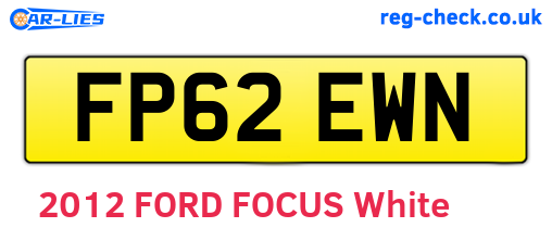 FP62EWN are the vehicle registration plates.