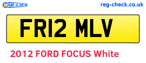 FR12MLV are the vehicle registration plates.