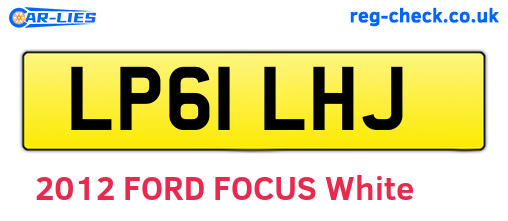 LP61LHJ are the vehicle registration plates.