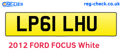 LP61LHU are the vehicle registration plates.