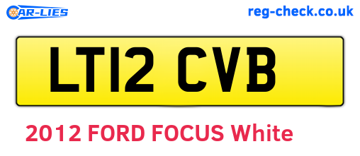 LT12CVB are the vehicle registration plates.