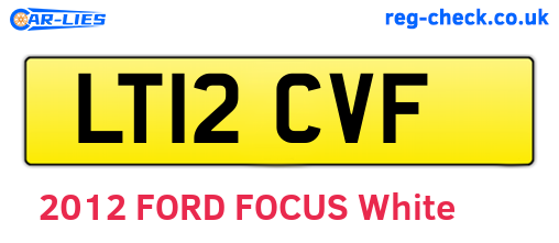 LT12CVF are the vehicle registration plates.