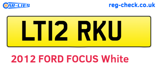 LT12RKU are the vehicle registration plates.