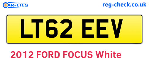 LT62EEV are the vehicle registration plates.