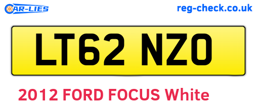 LT62NZO are the vehicle registration plates.