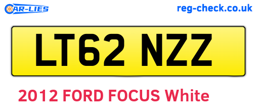 LT62NZZ are the vehicle registration plates.