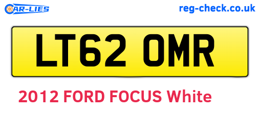 LT62OMR are the vehicle registration plates.