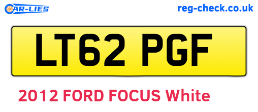 LT62PGF are the vehicle registration plates.