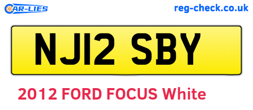 NJ12SBY are the vehicle registration plates.