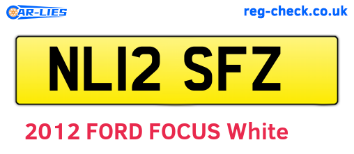 NL12SFZ are the vehicle registration plates.