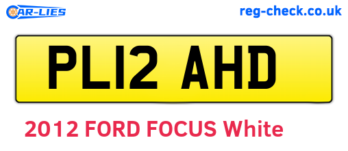 PL12AHD are the vehicle registration plates.