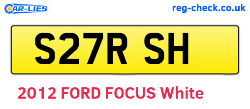 S27RSH are the vehicle registration plates.