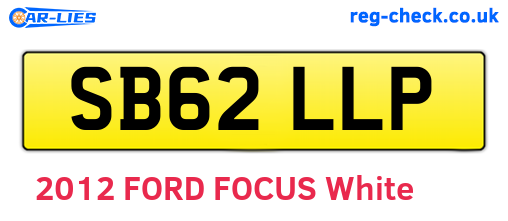 SB62LLP are the vehicle registration plates.