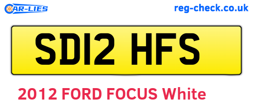 SD12HFS are the vehicle registration plates.
