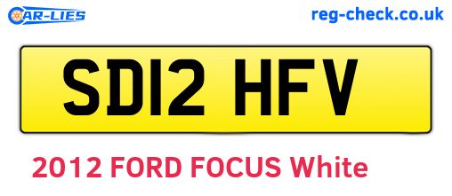 SD12HFV are the vehicle registration plates.