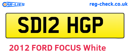 SD12HGP are the vehicle registration plates.