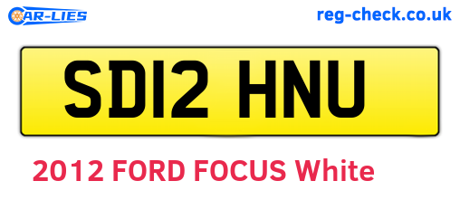 SD12HNU are the vehicle registration plates.