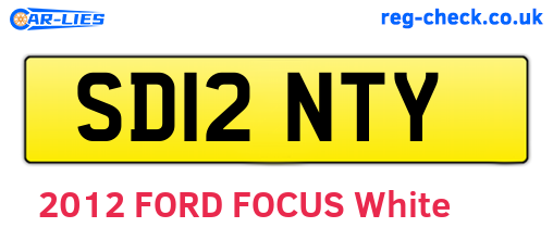 SD12NTY are the vehicle registration plates.