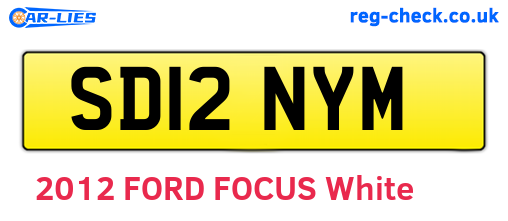 SD12NYM are the vehicle registration plates.