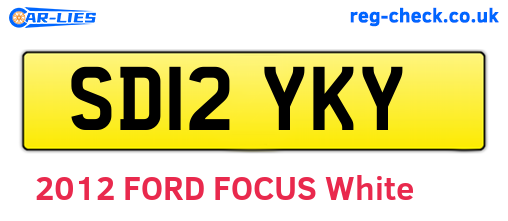 SD12YKY are the vehicle registration plates.
