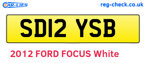 SD12YSB are the vehicle registration plates.