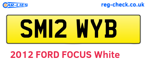 SM12WYB are the vehicle registration plates.