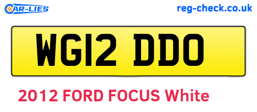 WG12DDO are the vehicle registration plates.