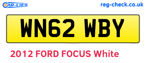 WN62WBY are the vehicle registration plates.