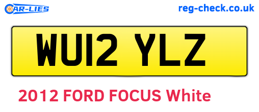 WU12YLZ are the vehicle registration plates.