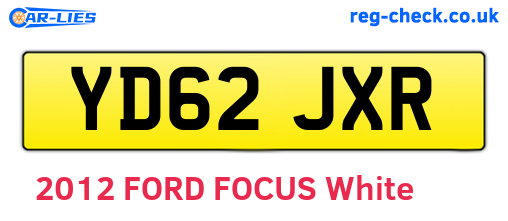 YD62JXR are the vehicle registration plates.