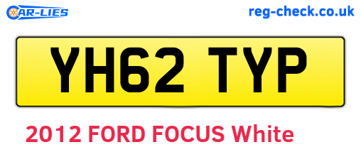 YH62TYP are the vehicle registration plates.