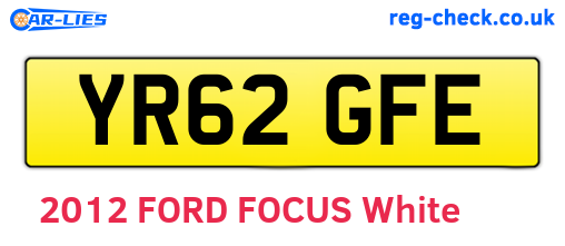 YR62GFE are the vehicle registration plates.